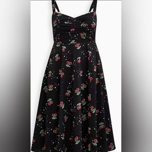Torrid 6X Retro Chic Cherry Baby doll dress